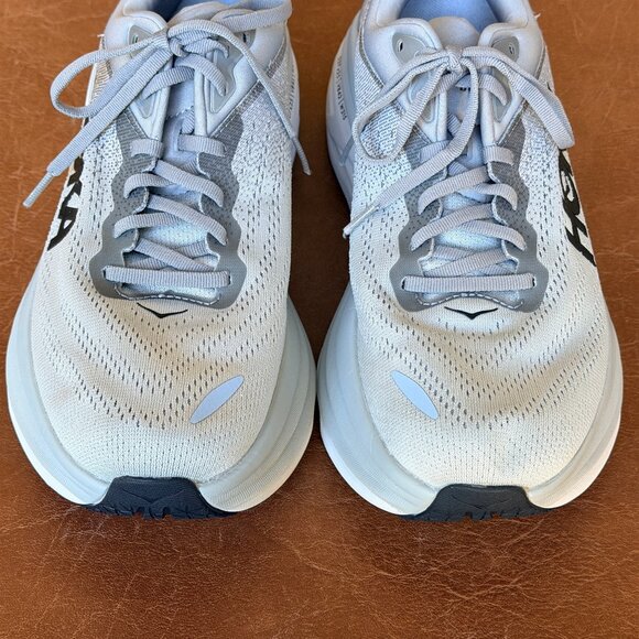 HOKA Men's Gray Bondi 8 Shoes 9.5 - Picture 8 of 17